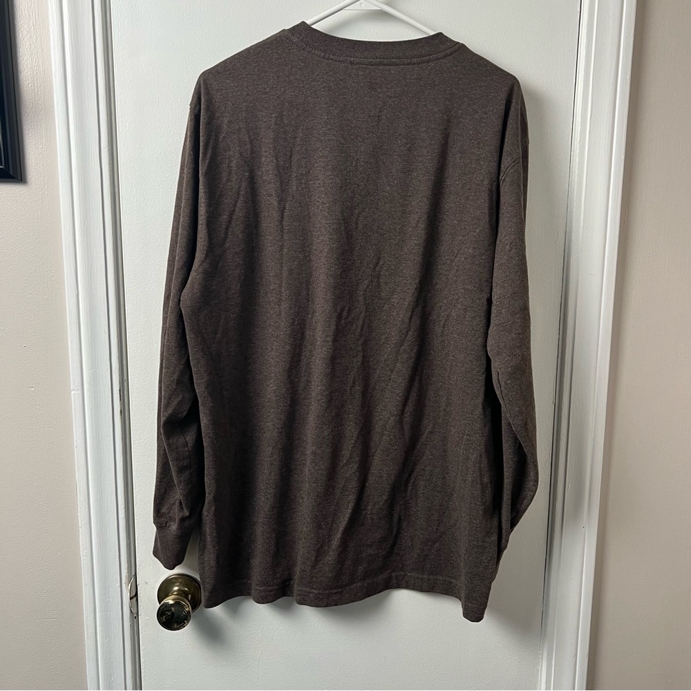 Dickies- Men’s Long Sleeve Shirt- Brown- Large - Picture 8 of 8